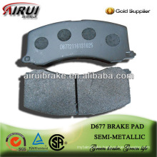 D677 SUZUKI Baleno semi-metallic car brake pad